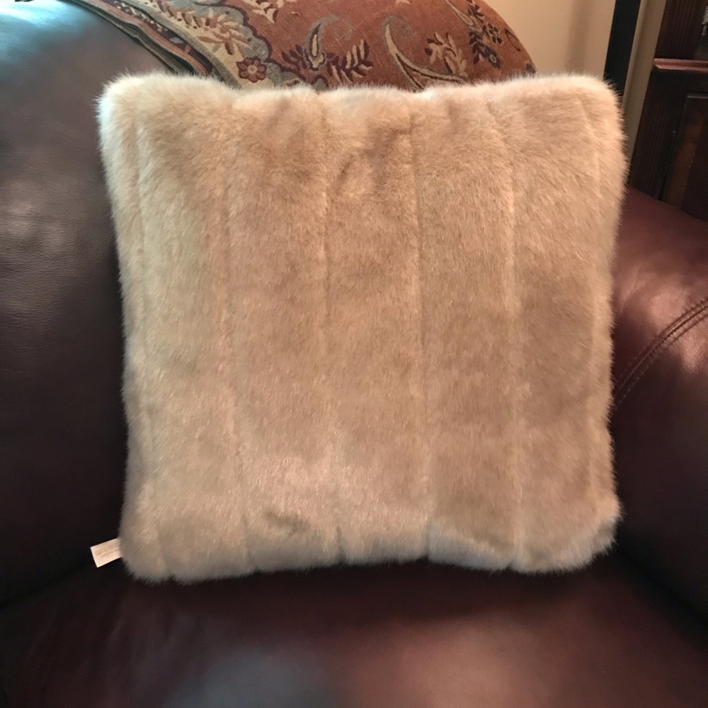 Faux Fur Pillow by Donna Salyers Signature
